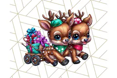 Summer Christmas Clipart PNG, Tropical Holiday Art Clip Art Product Image 3