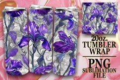 15x Dazzling 3D Spring Flower Tumbler Wrap Bundle PNG Product Image 4