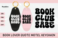 Book Lover Motel Keychain SVG Vol. 2 | Book Club Babe Product Image 1