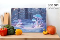 Winter Christmas Wonderland Cutting Board PNG Sublimation Product Image 1