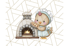 Cottagecore Kitchen Chicken Clipart PNG, Fairytale Style Product Image 3