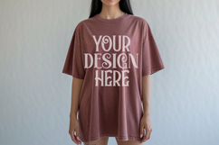 Brick Comfort Colors 1717 T-shirt Mockups, Real Model Mo Product Image 1