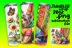 Sublimation Designs for 20oz Tumbler , Cute Dog Product Image 1