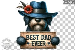 Best Dad Ever Sublimation - Father&#039;s Day Dog Clipart PNG Product Image 1