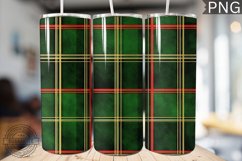 Green Christmas Plaid Tumbler Wrap -High Quality 300 Dpi Product Image 1