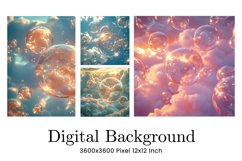 Water Bubbles Background Rainbow Water Drop Wallpaper Product Image 1