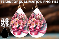 Radiant Teardrop EARRINGS Art, Flowers Product Image 1