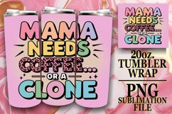 Funny Mom Glitter Quotes | 20oz Tumbler Sublimation Art Product Image 1