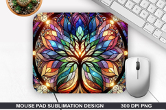Christmas Tree Mouse Pad Sublimation,Christmas Mouse Pad PNG Product Image 1