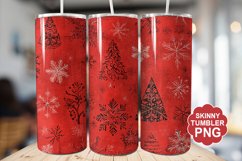 Christmas Red Tumbler | Christmas Tumbler Wrap Product Image 1