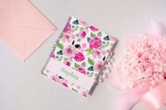 Editable Canva Watercolor Floral Notebook &amp; Cover Template Product Image 4