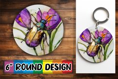 Unique Round Keychain Sublimation, Animals Product Image 1