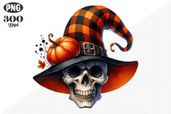 Halloween Skull Sublimation - Clipart PNG Design Product Image 1