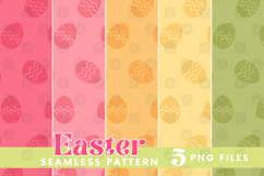 Easter Eggs Bunny Seamless Pattern PNG Sublimation Product Image 1