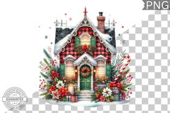 Christmas House Sublimation - Clipart PNG Design Product Image 1