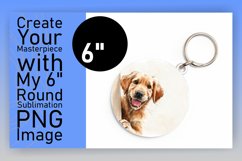 Joyful Funny Circle Dog Whimsy Keychain PNG Product Image 1