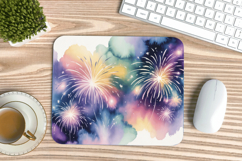 Happy New Year PNG Mouse Pad,Festive New Year's Eve 2026 PNG Product Image 1
