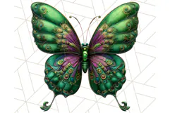 Metallic Butterfly Clipart PNG Clipart, Vibrant Butterfly Product Image 3