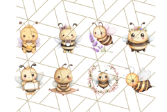 Adorable Bee Clipart PNG, Cute Bees and Accessories PNG Product Image 3