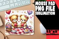 BLISSFUL MOUSE MAT PNG STYLE, Valentine Bear Product Image 1