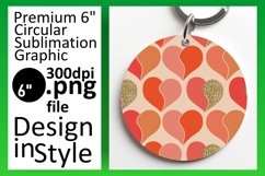 Lovely Round Design Coaster Artwork , Heart Product Image 1