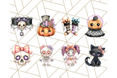 Pastel Goth Halloween PNG Clipart, Creepy Cute Art Product Image 7