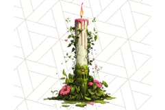 Floral Punk Frogs PNG - Neon Reble Grunge Amphibians Clipart Product Image 3