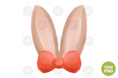 Coquette Easter Bow Bunny Ears Sublimation PNG Bundle Product Image 4