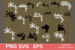 Christmas door corners SVG, door corners, Christmas bundle Product Image 2