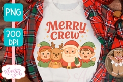 Cute Christmas PNG design, Merry Crew PNG sublimation Product Image 3