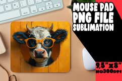 Adorable Cow Pattern Mouse Pad Sublimation Wrap PNG Product Image 1