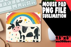 Farmyard Friends Cow Sublimation Mouse Pads Product Image 1