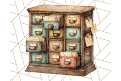 Whimsical Library Clipart with Cozy Readers and Books Product Image 3