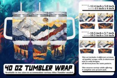 Glittery Lavender Fields Tumbler Wrap Pattern , 40oz Product Image 1