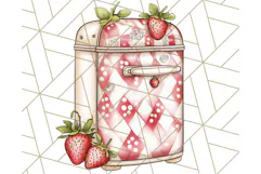 Cottagecore Strawberry Kitchen PNG Clipart, Retro Fruit Png Product Image 3
