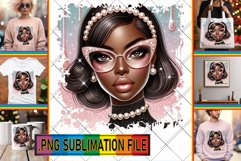 Vibrant TOTE BAG Magic PNG, Afro Girl Product Image 1