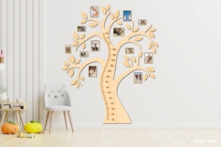 Family Tree Height Chart Bundle | Laser Cut | Glowforge Product Image 12