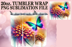 Bright Days 20oz tumbler wrap, Butterfly Product Image 1