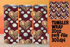 Custom 20oz Tumbler Gift Design , Heart Product Image 1