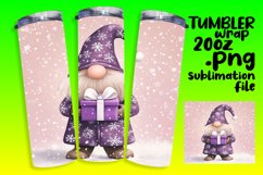 Christmas Gnome 20oz Wrap Design for Sublimation Product Image 1