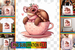 Playful TSHIRT Art Ideas PNG, Turtle Product Image 1