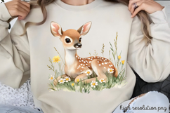 Adorable Cute Fairy Woodland Clipart PNG Product Image 1