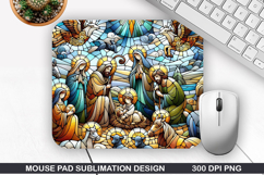 Mouse Pad Sublimation, Jesus Mouse Pad PNG Design Product Image 1