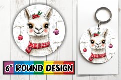 Trendy Round Design Sublimation PNG , Xmas Product Image 1