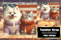 Personalized 20oz Tumbler Gift , Dog and cat Product Image 1