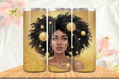 Black Girl Magic Black Woman Positive mind 20oz Tumbler wrap Product Image 1