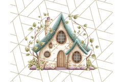 Whimsical Cottagecore Cottage PNG Clipart, Fairy House Png Product Image 3