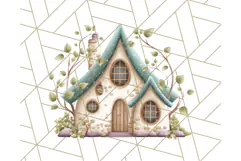 Whimsical Cottagecore Cottage PNG Clipart, Fairy House Png Product Image 3