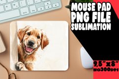 Joyful Funny Dog Whimsy Mousepad PNG Product Image 1