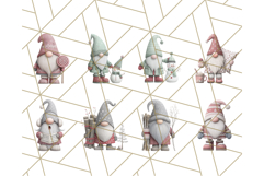 Cozy Winter Gnome Clipart PNG, Christmas Gnome Clip Art Product Image 3